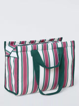 John Lewis John Lewis Striped Picnic Cooler Bag, Pink/Multi, 20L- Buy online at McGrocer