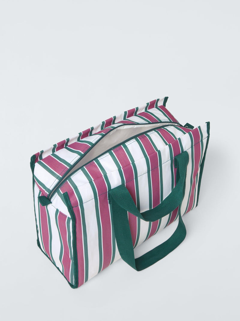 John Lewis striped picnic cooler bag pink multi 20L (British brand)
