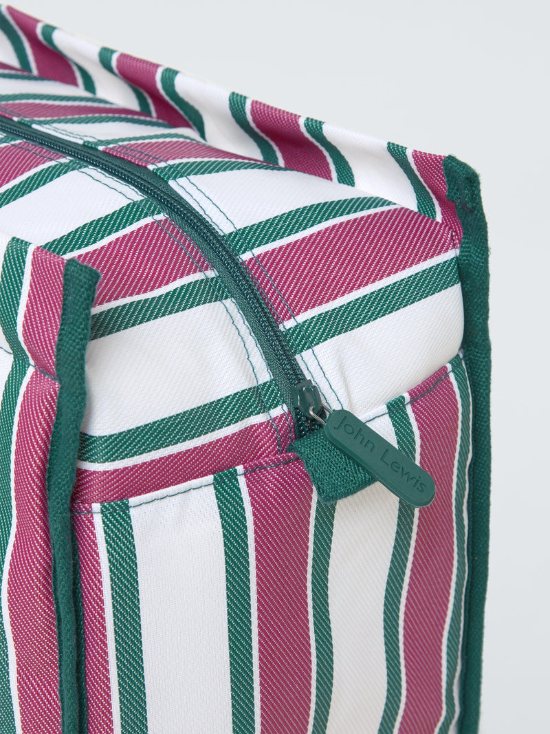 John Lewis striped picnic cooler bag pink multi 20L (British brand)
