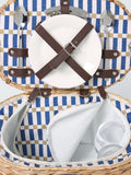 John Lewis Modern Rustic woven water hyacinth picnic hamper for two, imported from the UK