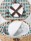 John Lewis woven water hyacinth picnic hamper for 4, UK version