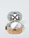 John Lewis woven water hyacinth picnic hamper for 4, UK version