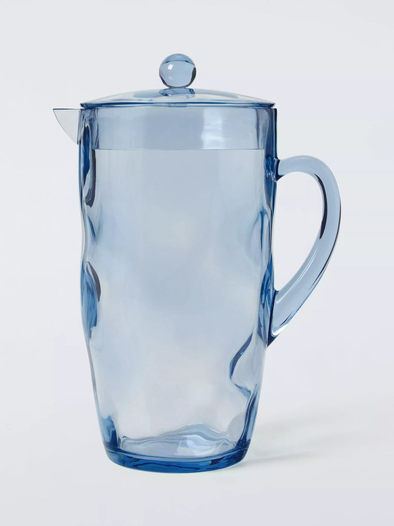 John Lewis Wave plastic picnic jug 2L blue (British brand)