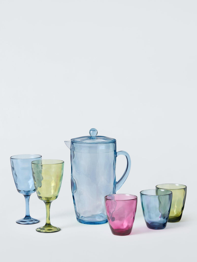 John Lewis Wave plastic picnic jug 2L blue (British brand)