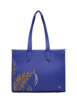 John Lewis Sara Miller Oversized Box Tote Bag, Botanic Blue- Buy online at McGrocer