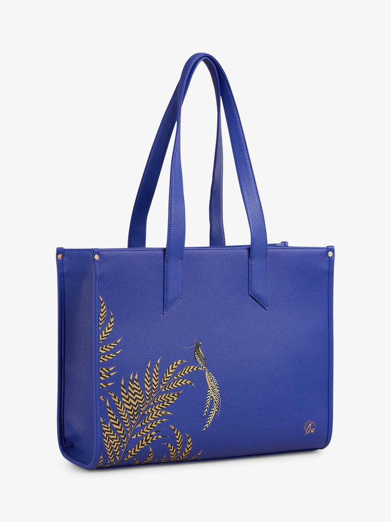 Sara Miller oversized box tote bag Botanic Blue, imported from the UK