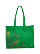 John Lewis Sara Miller Oversized Box Tote Bag, Botanic Green- Buy online at McGrocer