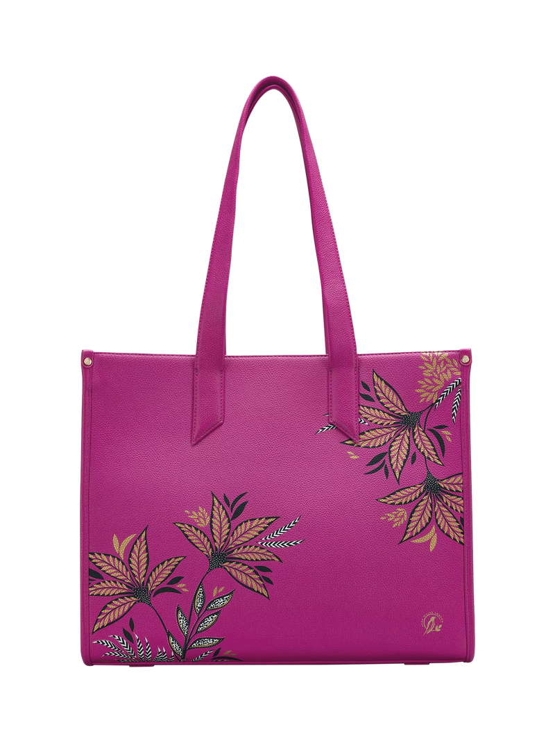 Sara Miller oversized box tote bag Botanic Pink, UK version