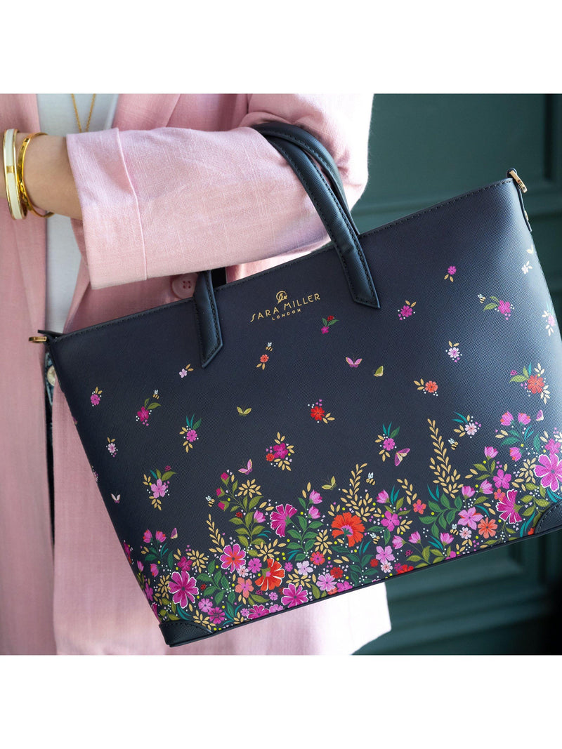 Sara Miller medium ditsy floral tote bag - British product