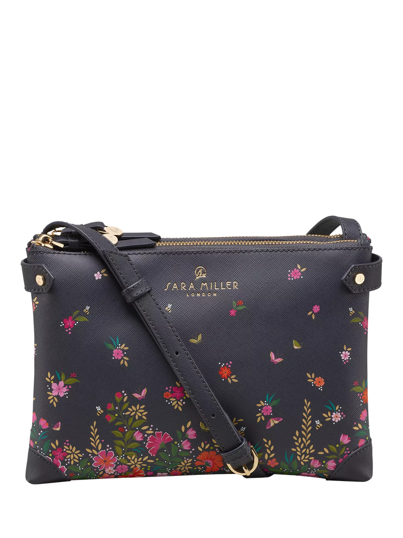 Sara Miller crossbody bag ditsy floral print - British product