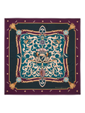 Aspinal of London silk scarf Fig 90cm square (British brand)