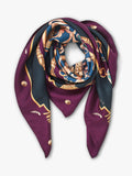 Aspinal of London silk scarf Fig 90cm square (British brand)