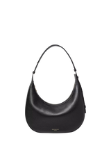 John Lewis Aspinal of London Soho Grain Leather Large Crescent Bag- Buy online at McGrocer