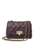 Aspinal of London Lottie Quilted Leather Shoulder Bag, Fig