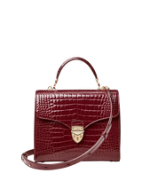 John Lewis Aspinal of London Mayfair Leather Top Handle Grab Bag, Merlot- Buy online at McGrocer