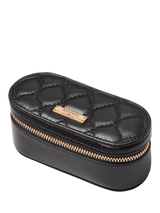 John Lewis Aspinal of London Quilted Leather Handbag Organiser - Black- Buy online at McGrocer