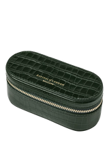 John Lewis Aspinal of London Croc Leather Handbag Organiser, Evergreen- Buy online at McGrocer