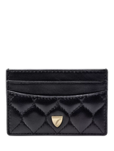 John Lewis Aspinal of London Quilted Leather Slim Credit Card Case- Buy online at McGrocer