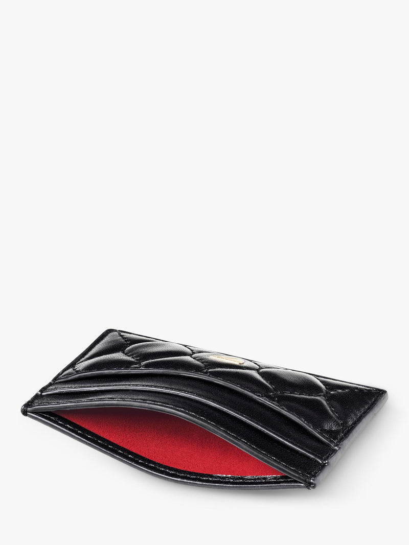Aspinal of London quilted leather card case - British product