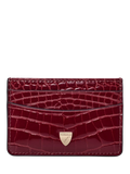 Aspinal of London Croc Leather Slim Credit Card Case