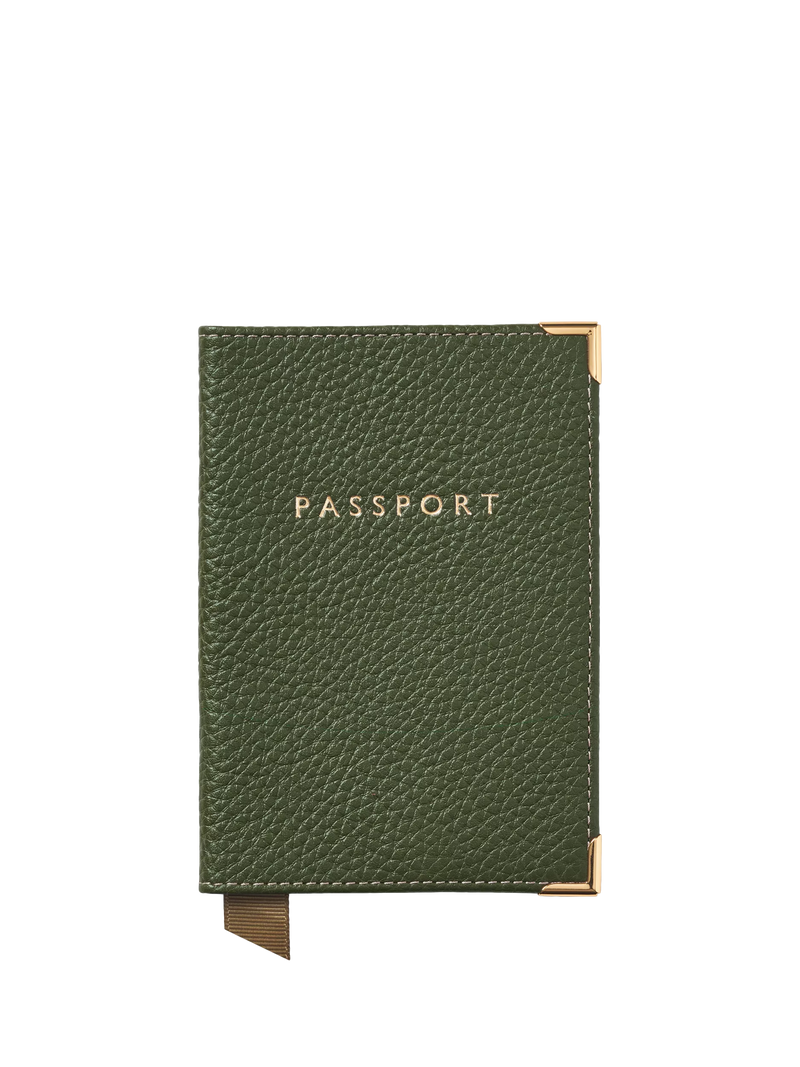 Aspinal of London Leather Passport Cover