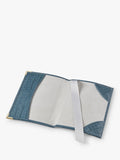 Aspinal London croc leather passport cover peacock UK version