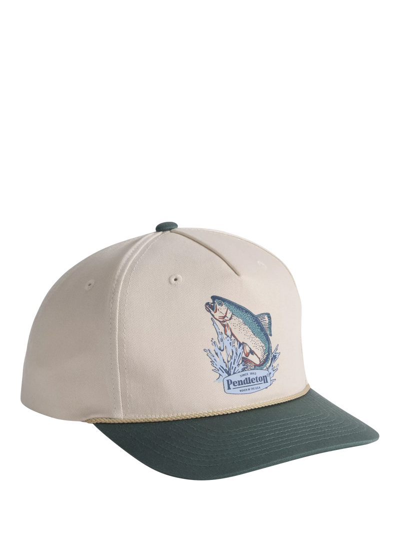 Pendleton snapback baseball cap green multi, UK version