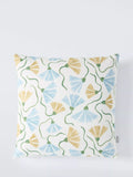Scion fringed poppy cushion honey cornflower 43x43cm - British product