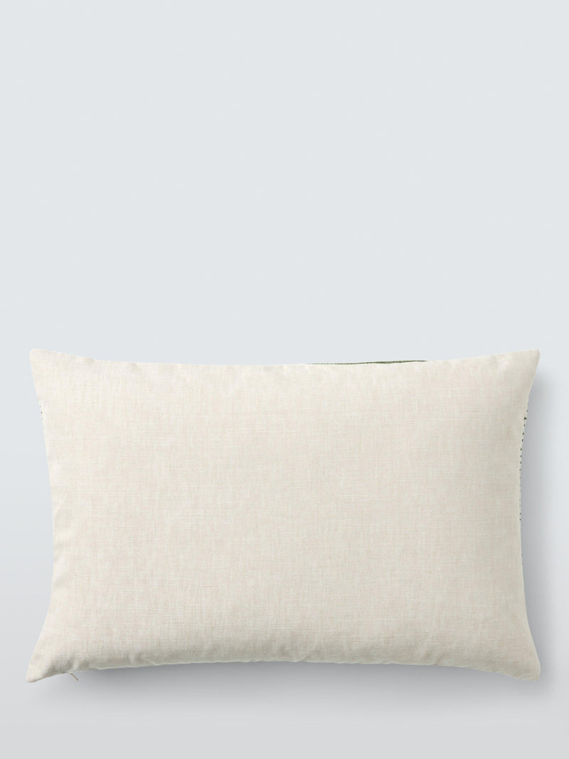 Harlequin Chaco stripe cushion in moss (British brand)