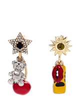 John Lewis Marc Jacobs Trinket NY Charm Drop Earrings, Silver/Multi- Buy online at McGrocer