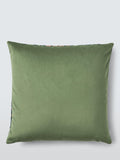 Morris & Co. floral cushion in forest green, imported from the UK