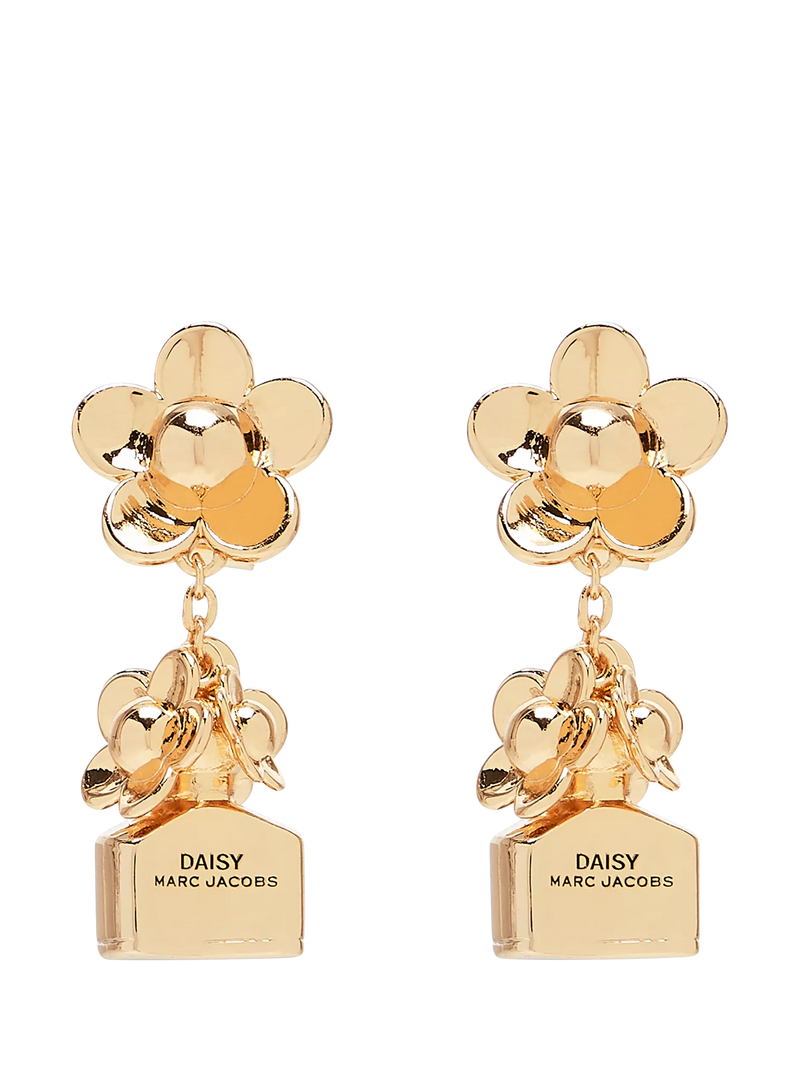 Marc Jacobs Daisy drop earrings gold plated (British brand)