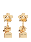 Marc Jacobs Daisy drop earrings gold plated (British brand)
