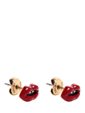 Marc Jacobs lip stud earrings gold red 5.5x10mm - British product