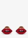 Marc Jacobs lip stud earrings gold red 5.5x10mm - British product