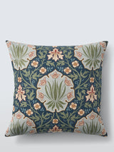 John Lewis Morris & Co. Iris & Rose Cushion, Indigo- Buy online at McGrocer