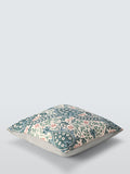 Morris & Co. teal Persian tulip cushion (British brand)