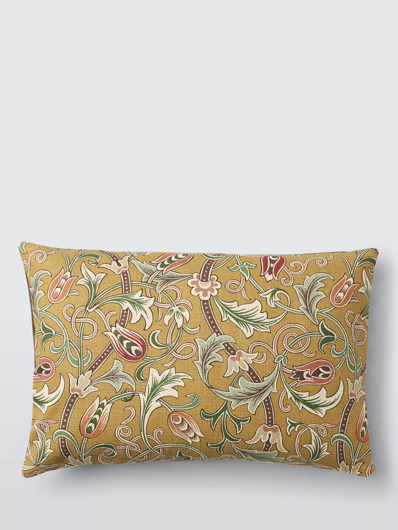 Morris & Co scrolling tulip cushion 40x60cm (British brand)