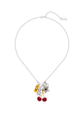 Marc Jacobs trinket cluster charm necklace silver multi - British product