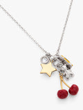 Marc Jacobs trinket cluster charm necklace silver multi - British product