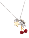 Marc Jacobs trinket cluster charm necklace silver multi - British product