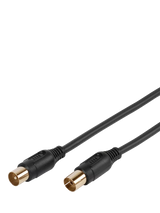 John Lewis Vivanco Coaxial Aerial Cable 90dB 1.5m Black- Buy online at McGrocer