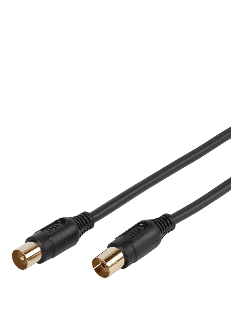 Vivanco coaxial aerial cable 90dB 1.5m black (British brand)
