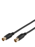 Vivanco coaxial aerial cable 90dB 1.5m black (British brand)