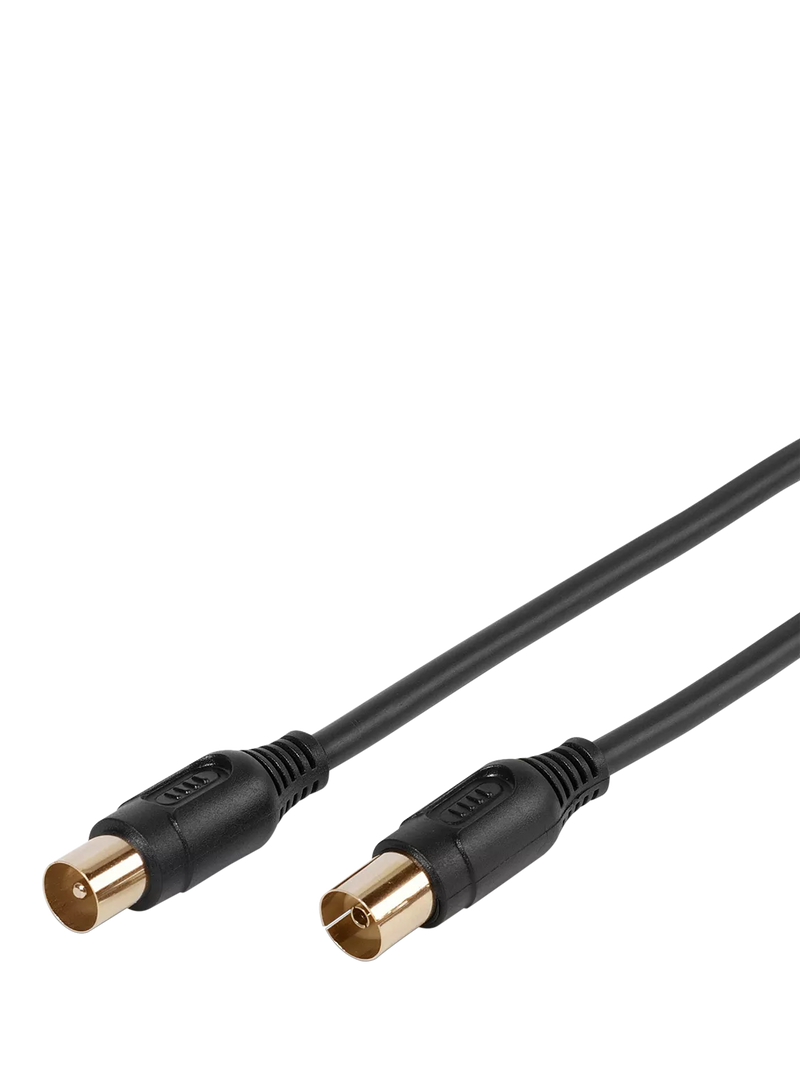 Vivanco coaxial aerial cable 5m black, imported from the UK
