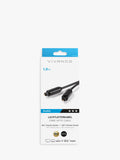 Vivanco fibre optic cable black 1m (British brand)