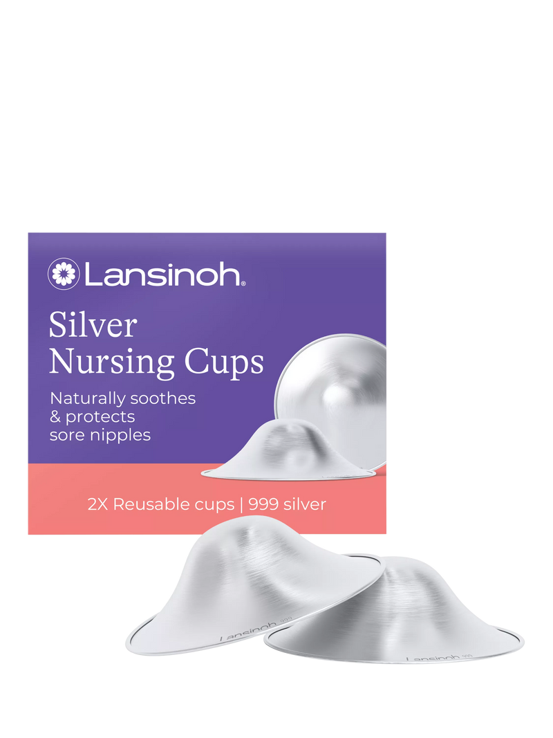 Lansinoh Silver Nursing Cups Pack of 2, imported from the UK