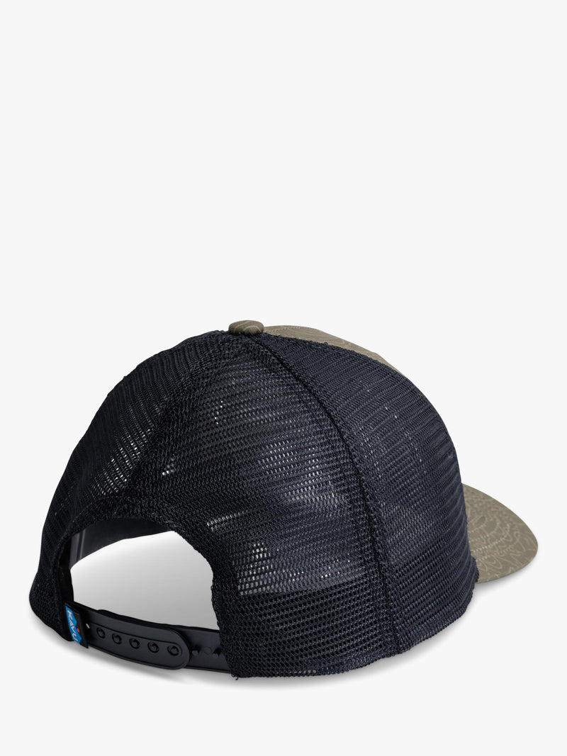 KAVU Above Standard trucker cap in Olive Topo, UK version