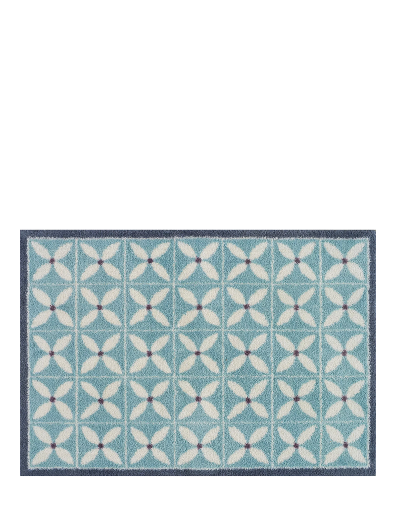 Turtle Mat Dee Hardwicke Flower Fields door mat natural - British product