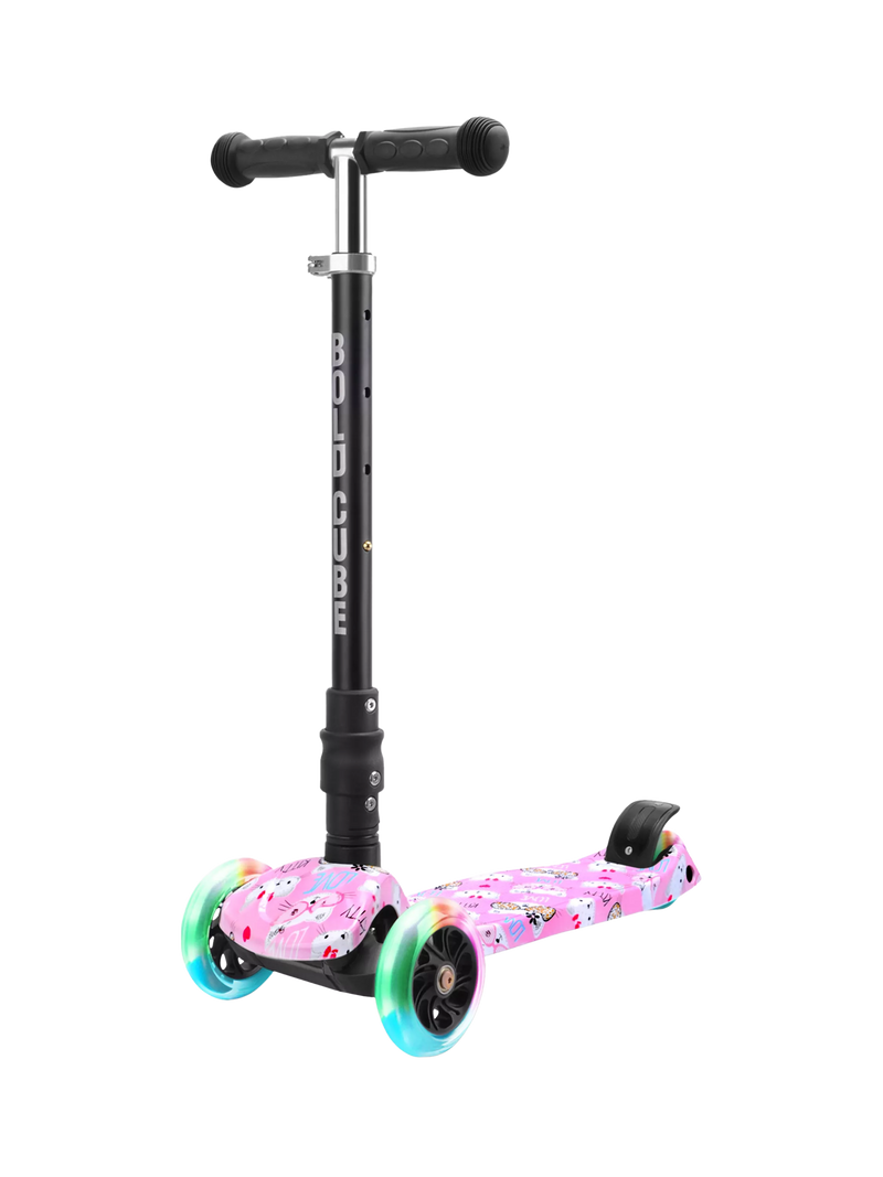 BOLDCUBE Big 3-Wheel Foldable Scooter Cat Love (British brand)